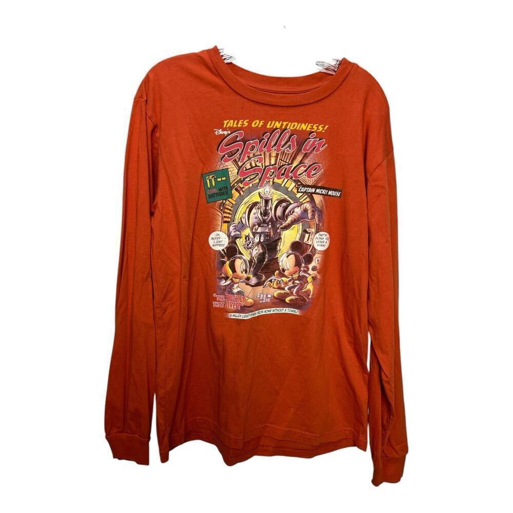 Disney Store “Spills In Space" Captain Mickey Mouse Men's Medium Shirt